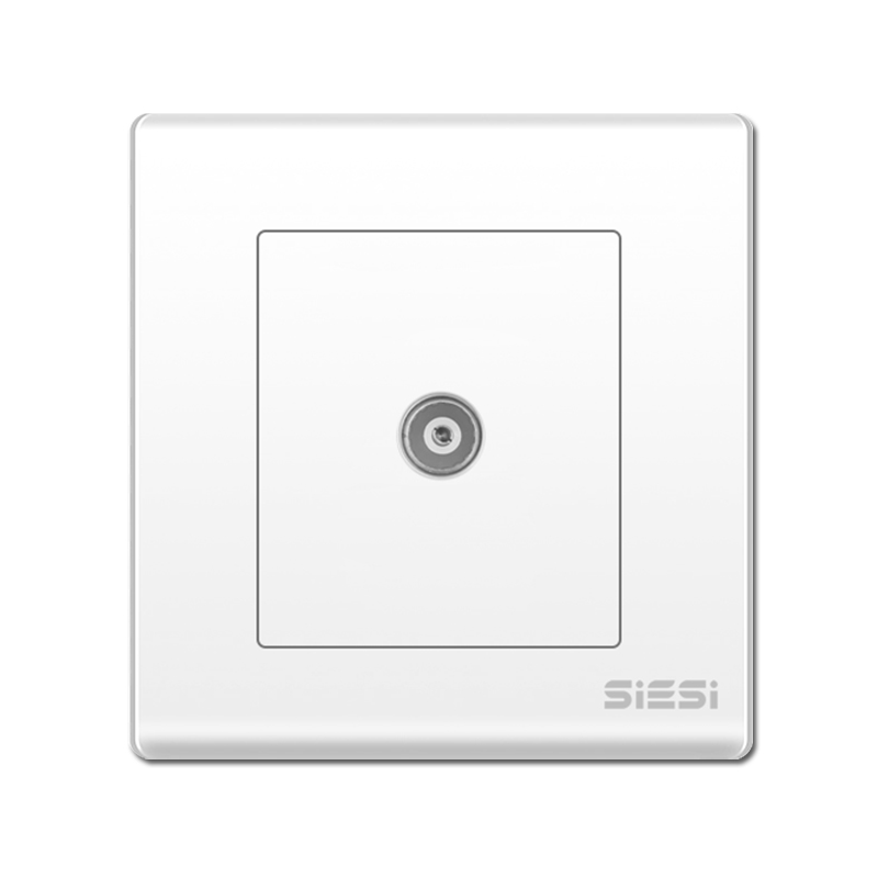 一位电视/带分支插座